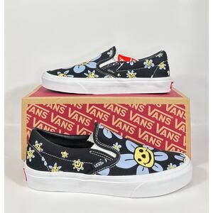 Vans Classic Slip-On “Trippy Grin Floral” 🌼 Men’s 8 / Women’s 9.5